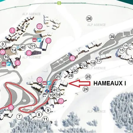 Les Hameaux I - Duplex 5/6 Pers - Les Hameaux 1 - 370h1 - Plagne Villages Mae-1574 * 拉普拉涅