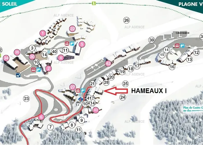 Les Hameaux I - Duplex 5/6 Pers - Les Hameaux 1 - 370h1 - Plagne Villages Mae-1574 * La Plagne